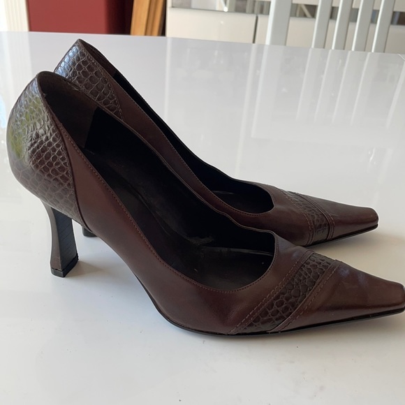 Aldo Size 8 Brown Heel - Picture 1 of 2